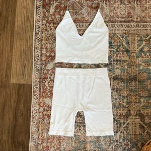Free People Intimate Biker Short Set